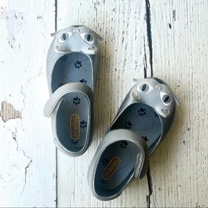 Mini Melissa Ultragirl Cat silver kids shoe size toddler 8 (eur 24)